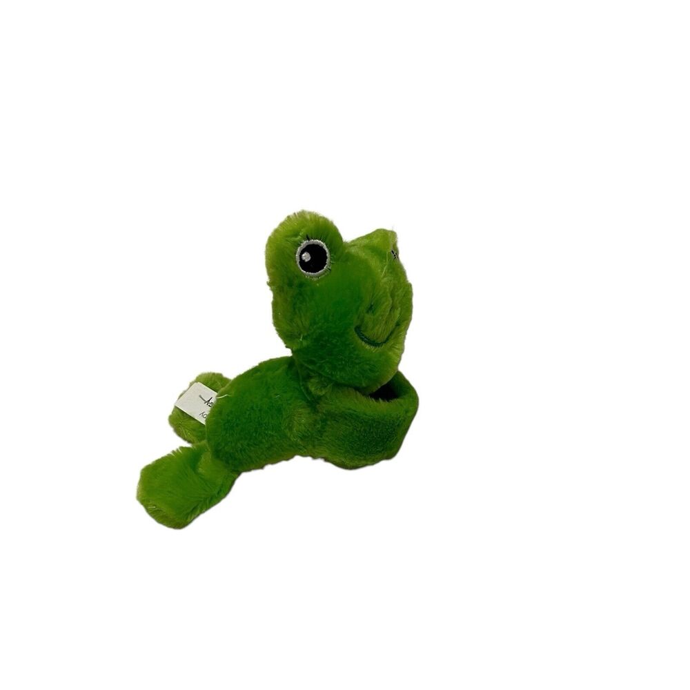 Walgreens Happy Go Fluffy Green Frog Plush Wrist Bracelet Hand Hugger Wrap